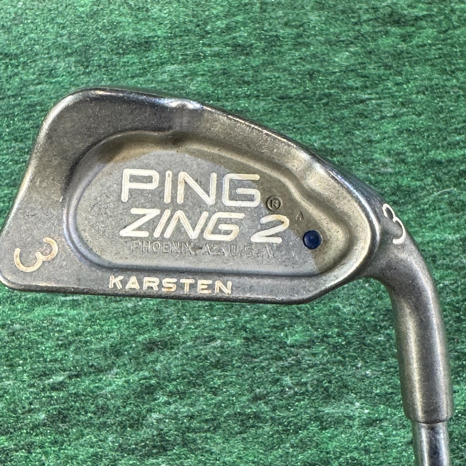 Vintage Ping Zing 2 Karsten 3 Iron Golf Club Steel Shaft Right Handed USA