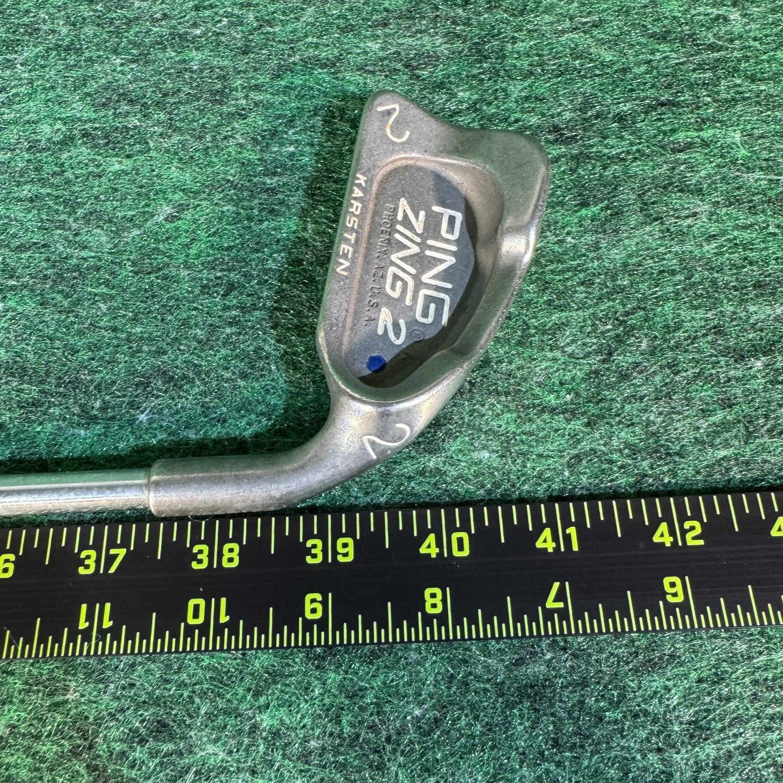Vintage PING Zing 2 Karsten 2 Iron Golf Club JZ Steel Shaft USA Blue Dot RH