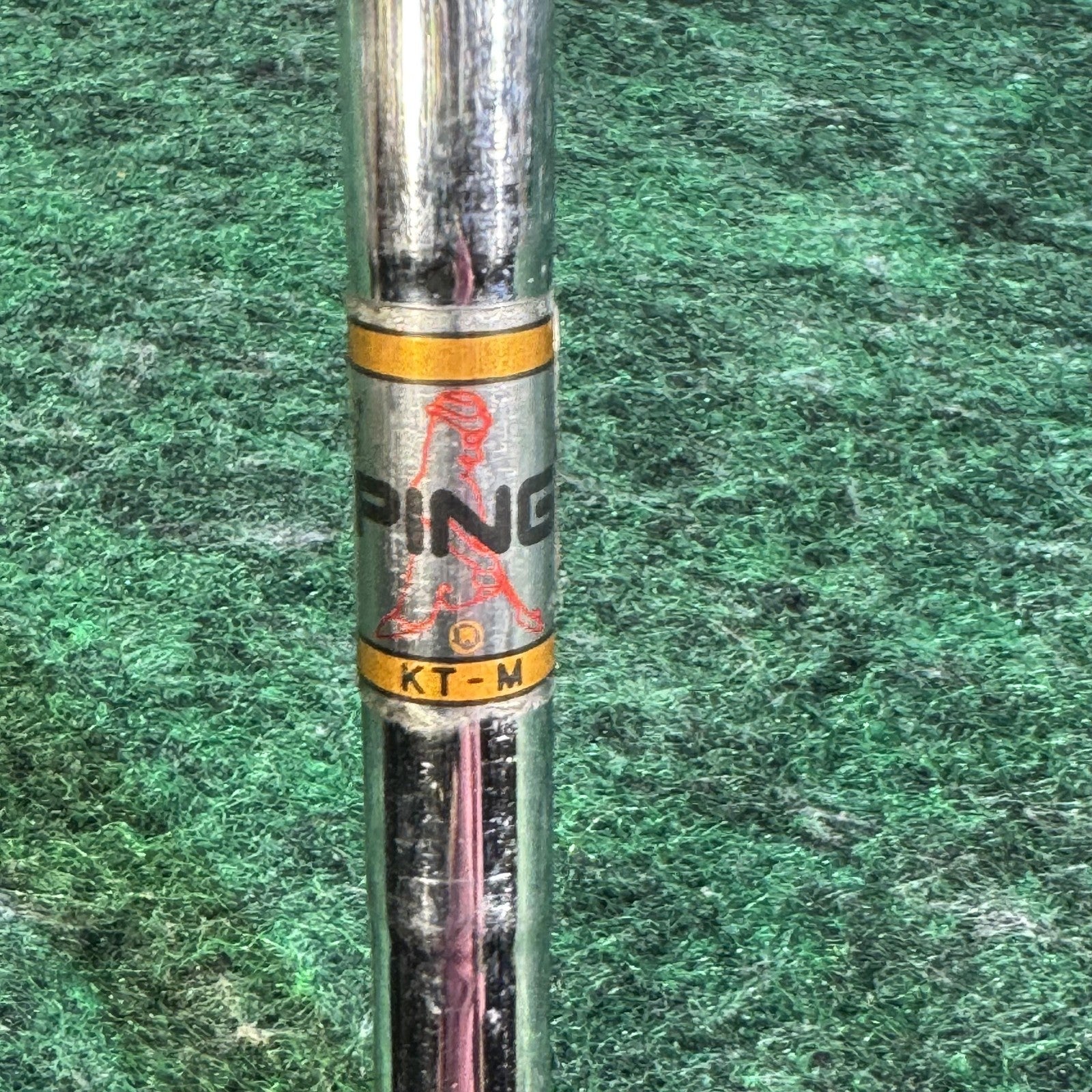 Vintage PING ZING 6 Iron Red Dot KT-M Steel Avon Chamois Jumbo Grip Made in USA