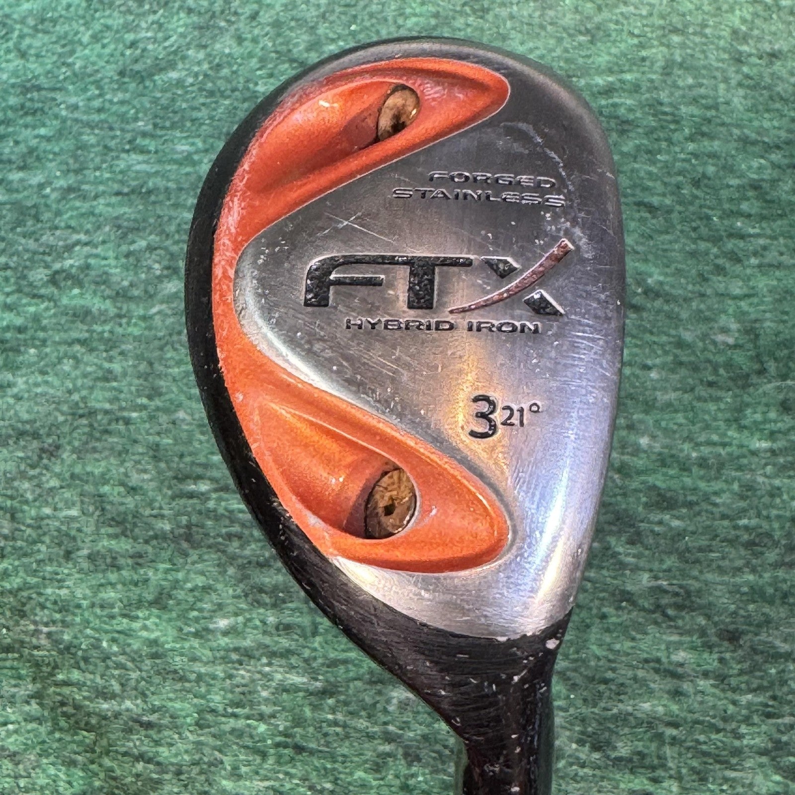 FTX Hybrid Iron 3 21° Mens RH Aldila Xtreme Distance Orange Graphite Golf Club