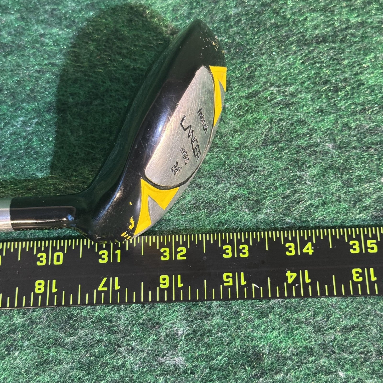 Intech Lancer Hybrid 24° Junior Youth Golf Club PowerFlex Y-Flex Graphite Black