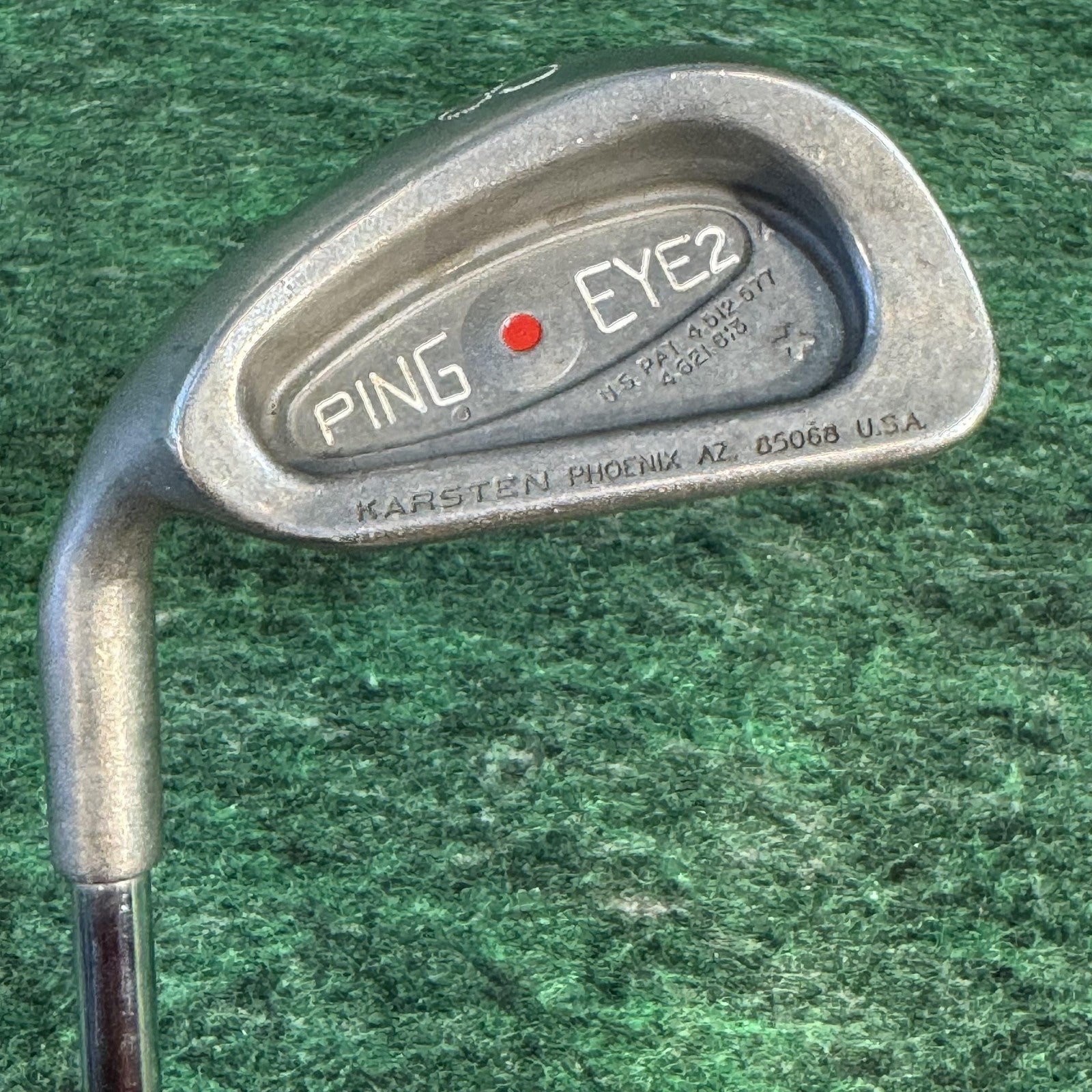Vintage Ping Eye 2 Red Dot Iron Set 3-PW Mens LH KT-Shaft Steel USA 1° Flat Lie