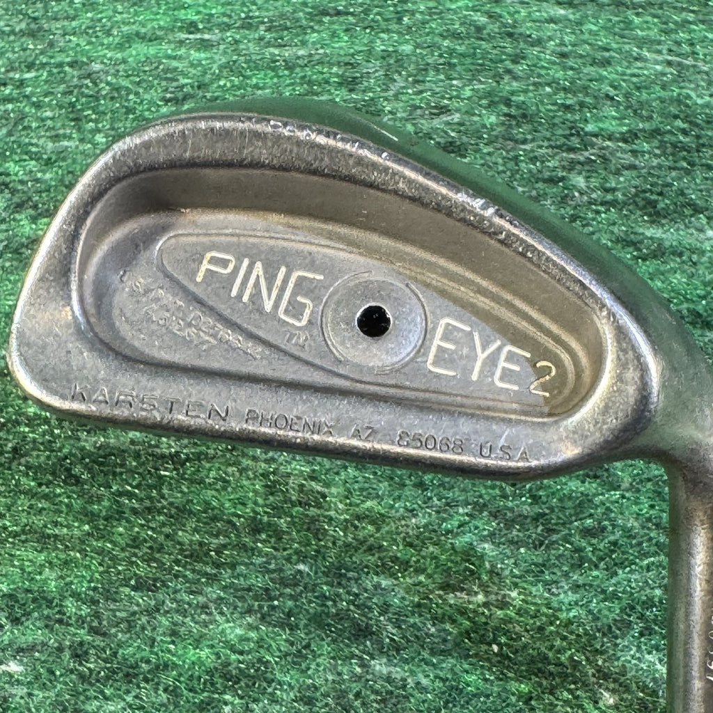 Vintage Ping Eye2 Iron Golf Club Set 3-8 W Karsten USA Right Hand Steel Shaft