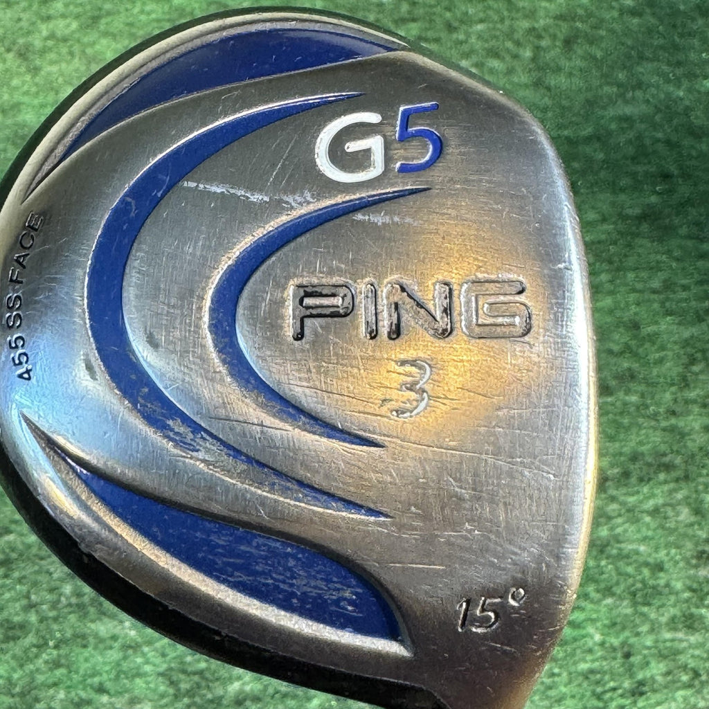Ping G5 3 Wood 15 Degree Fairway Proforce 75 R-Flex Low Torque Shaft Golf Club