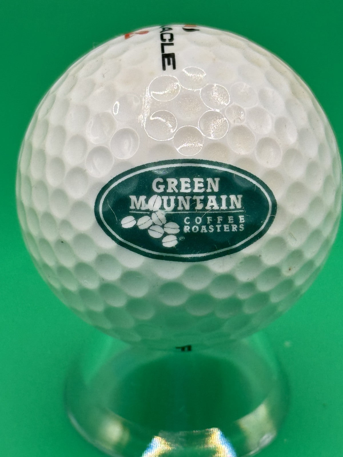 Pinnacle 2 Gold Distance Golf Ball Green Mountain Coffee Roasters Collectible Ra