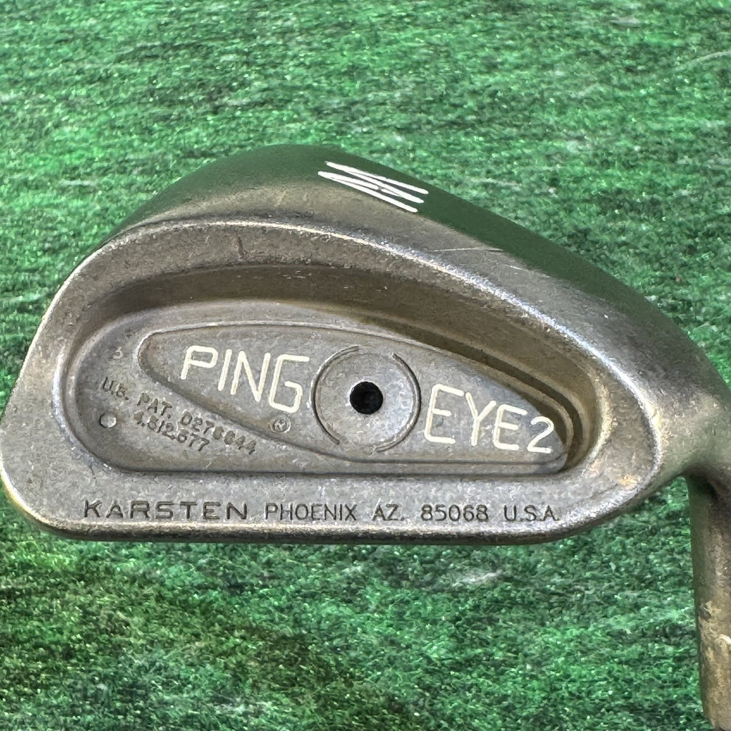 Vintage Ping Eye2 Iron Golf Club Set 3-8 W Karsten USA Right Hand Steel Shaft