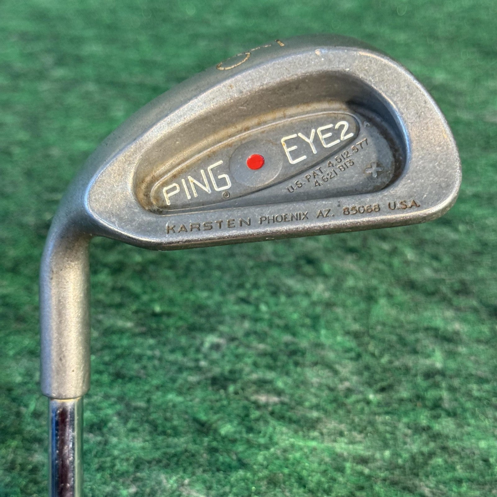 Vintage Ping Eye 2 Red Dot Iron Set 3-PW Mens LH KT-Shaft Steel USA 1° Flat Lie