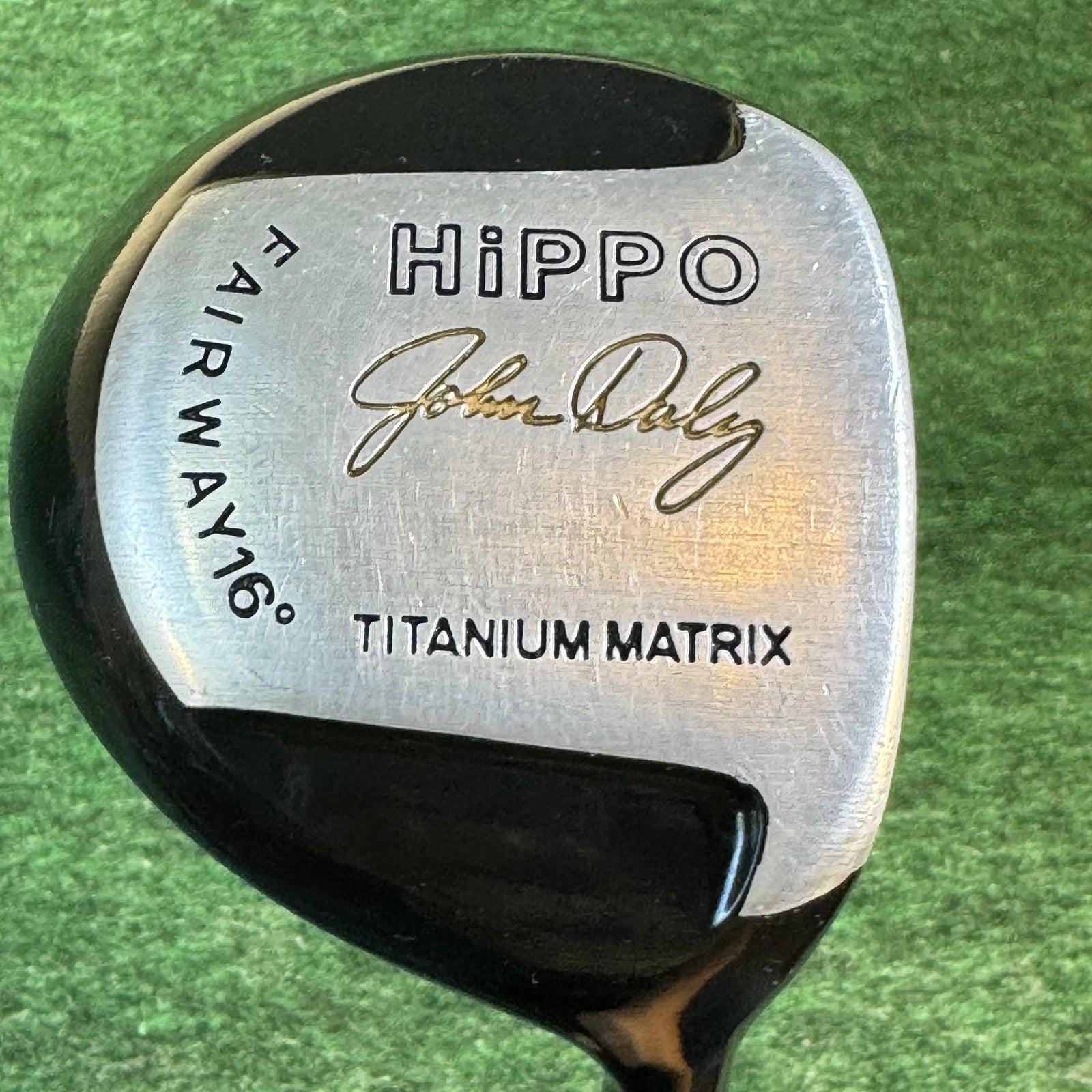 Hippo John Daly Fairway 16° Wood Mens Right Titanium Matrix Reg Flex Graphite