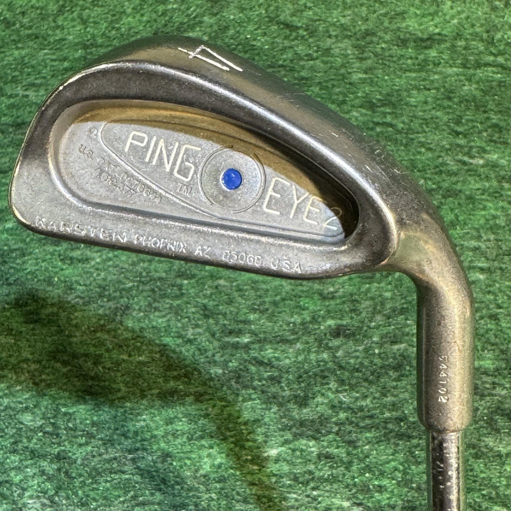 Vintage Ping Eye 2 Blue Dot Iron Set 2-9 S Mens Right Hand Steel USA Golf Clubs