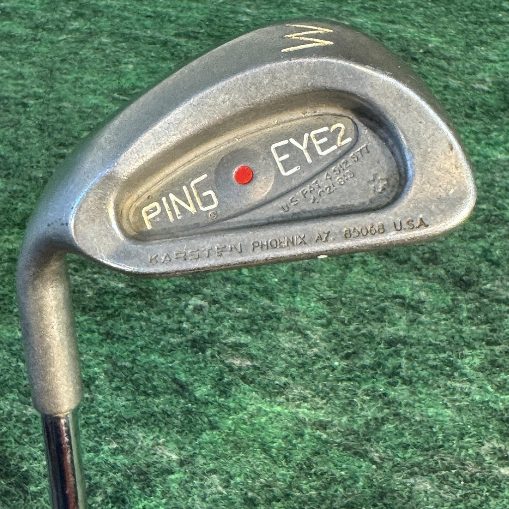 Vintage Ping Eye 2 Red Dot Iron Set 3-PW Mens LH KT-Shaft Steel USA 1° Flat Lie