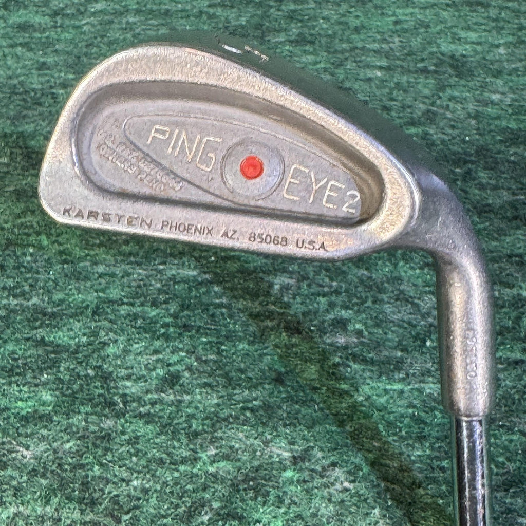 Vintage Ping Eye 2 Iron Set 2-9 W S Mens RH Red Dot ZZ Lite Steel Stiff USA