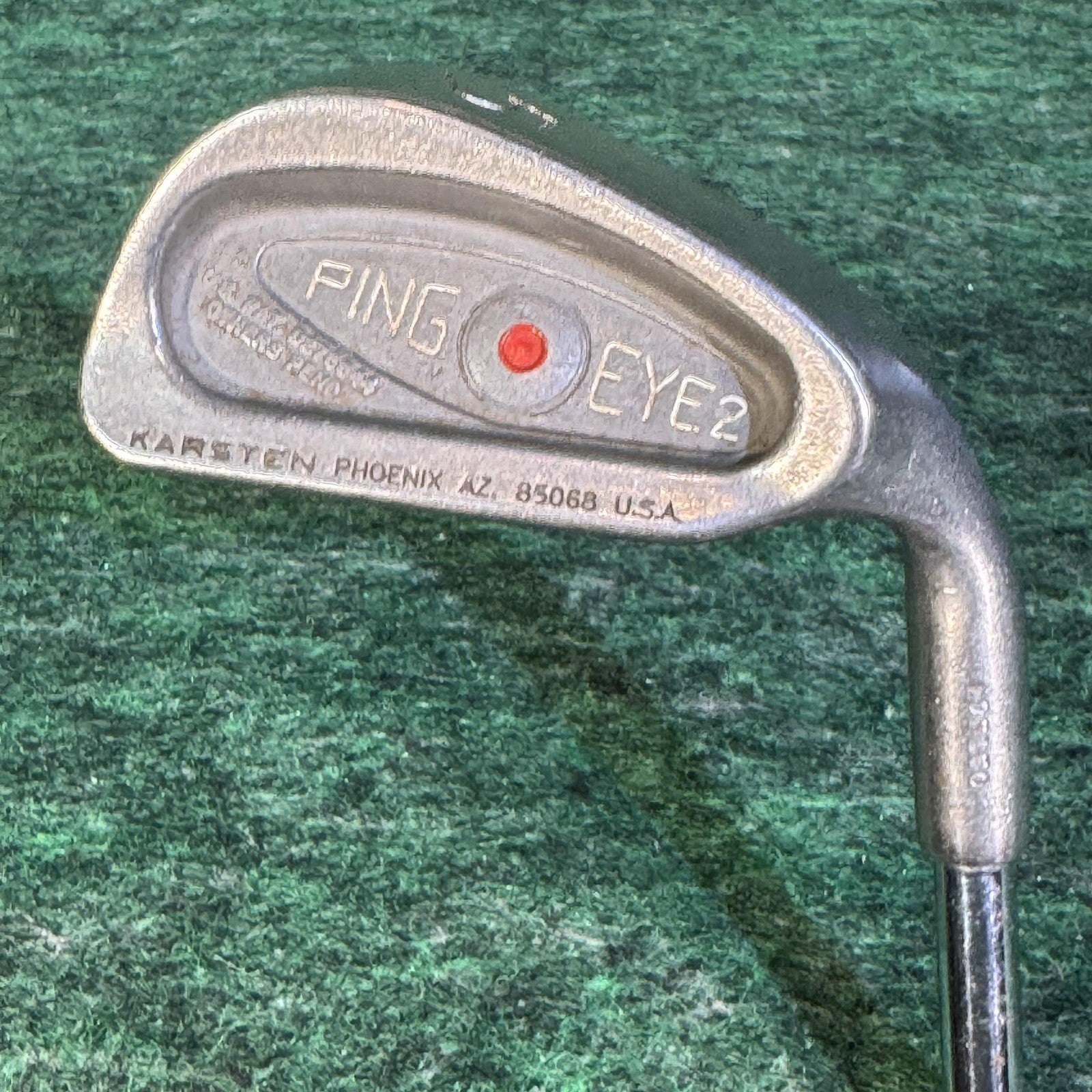Vintage Ping Eye 2 Iron Set 2-9 W S Mens RH Red Dot ZZ Lite Steel Stiff USA