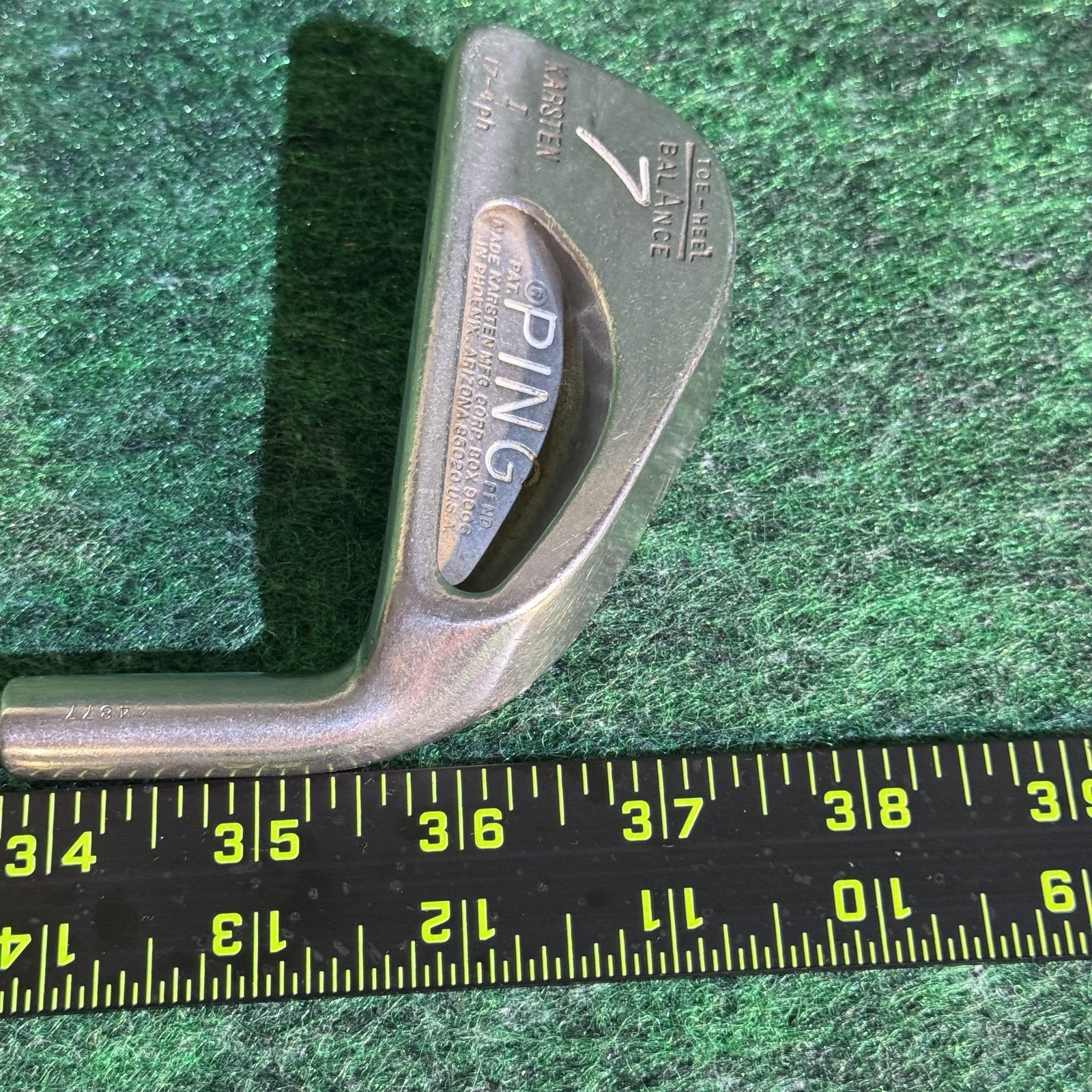 Vintage Ping 7 Iron Single Golf Club Lamkin Wrap-Tech Oversize Grip Karsten
