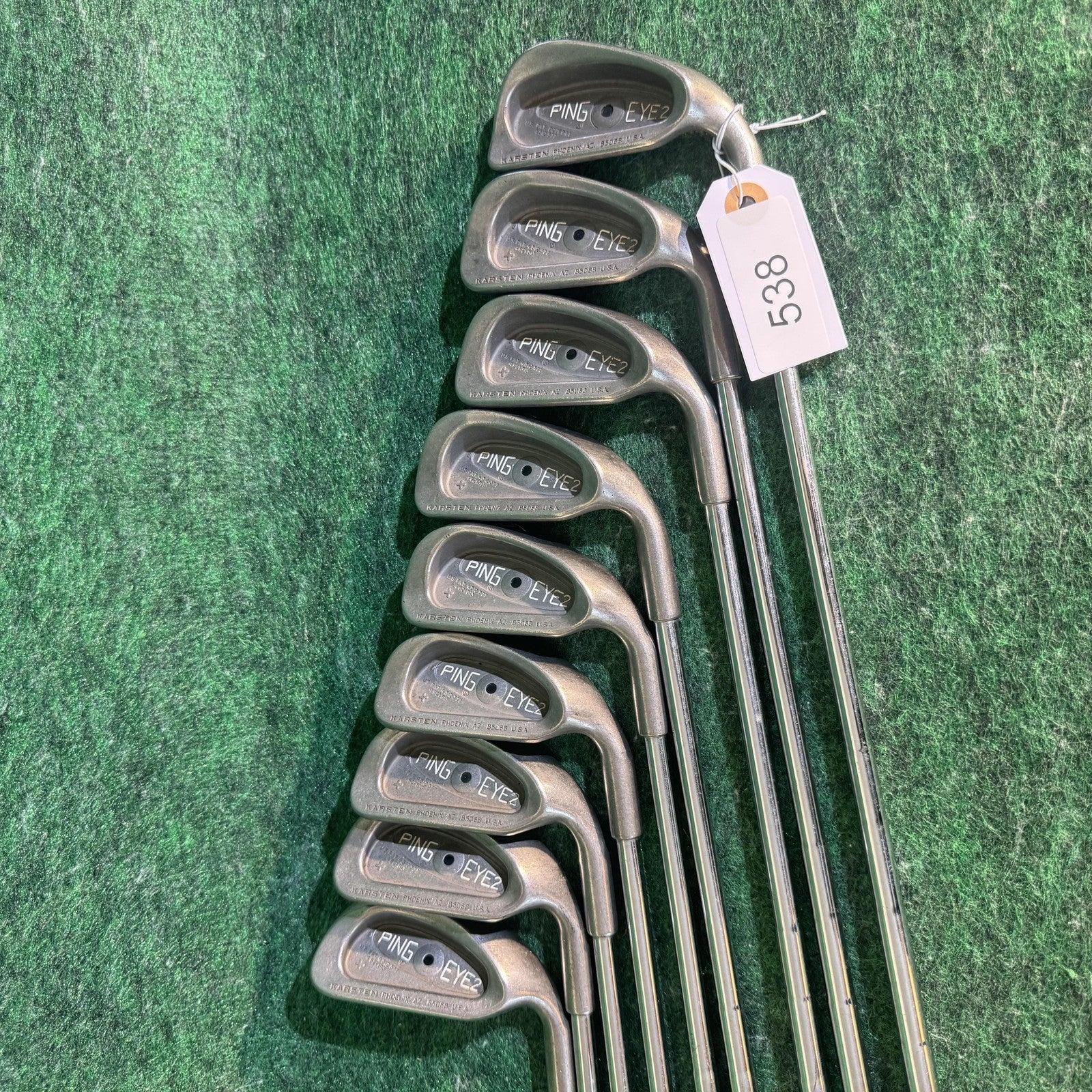 Vintage Ping Eye 2 Iron Set 2-W Mens RH ZZ Lite Steel Karsten USA Golf Clubs