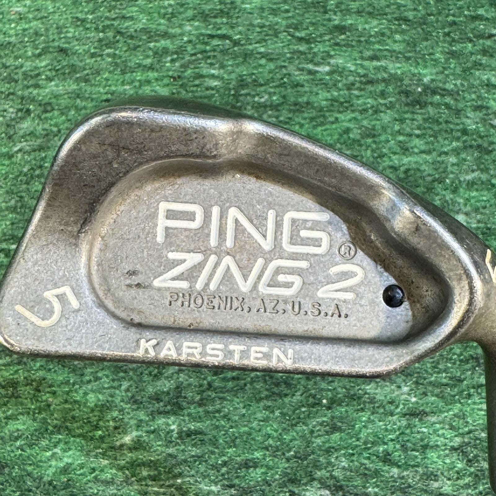 Vintage Ping Zing 2 5 Iron Karsten Phoenix AZ Steel Shaft Golf Club Right Handed