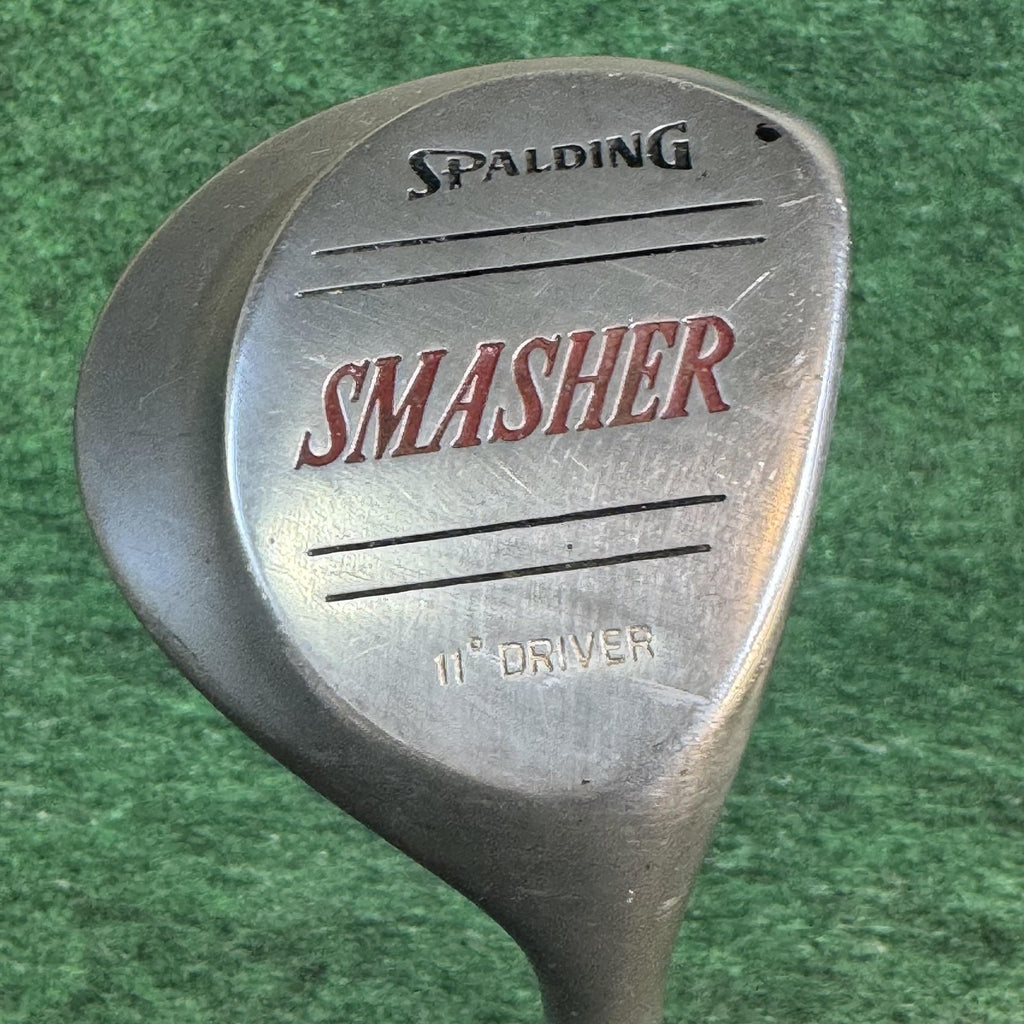 Vintage Spalding Smasher 11° Driver 1 Wood Mens RH Graphite Silver Golf Club