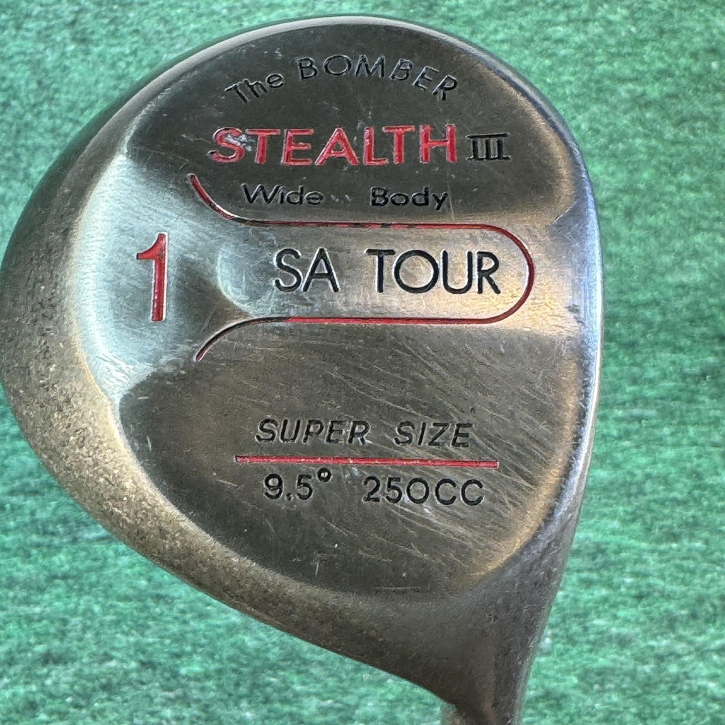 Vintage Stealth III Bomber Golf Club Set Driver 1 9.5° 250CC 5 22° 7 Graphite