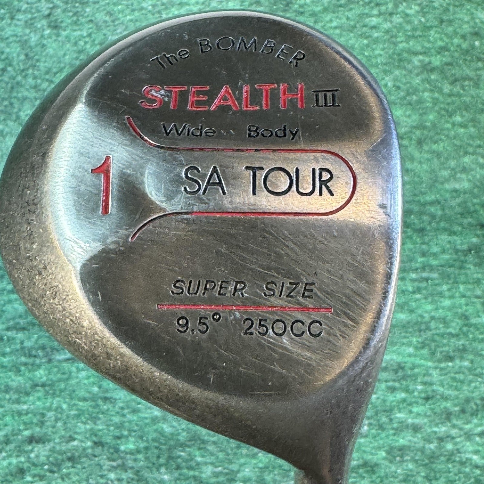 Vintage Stealth III Bomber Golf Club Set Driver 1 9.5° 250CC 5 22° 7 Graphite