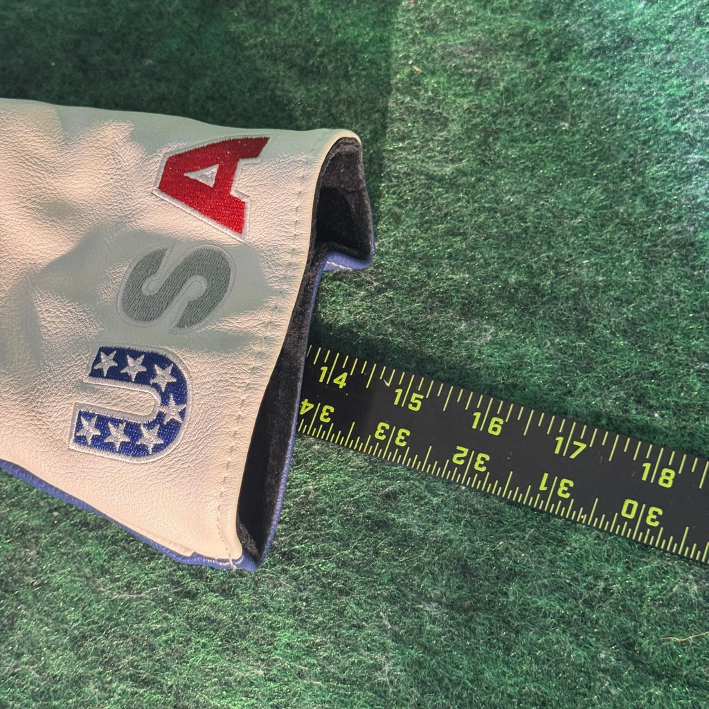 USA American Flag Golf Driver Headcover Stars Stripes Red White Blue Patriotic