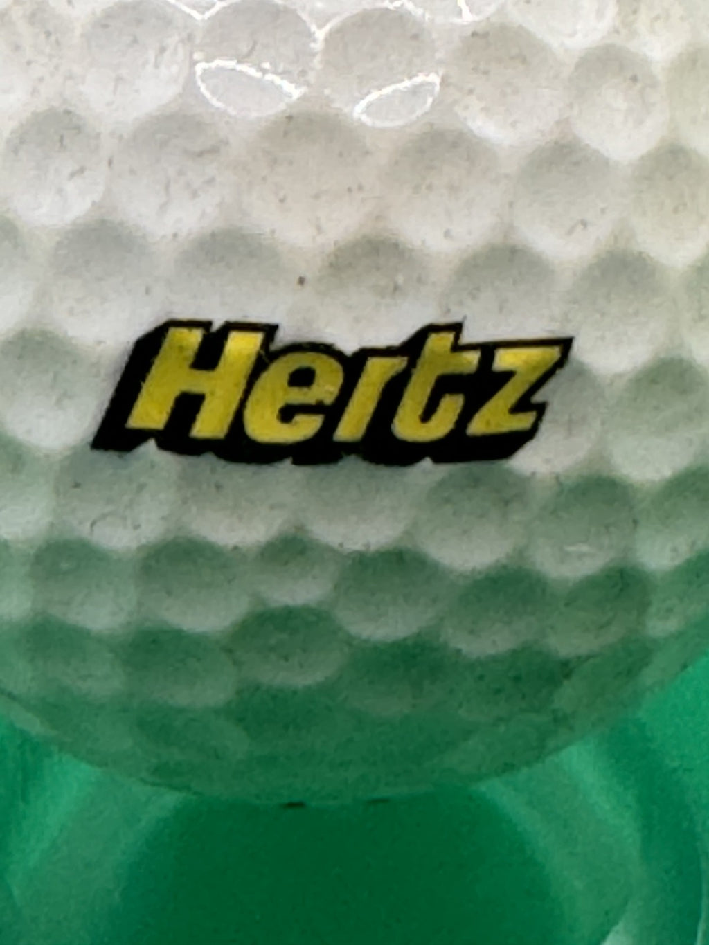 Titleist DT Distance Golf Ball Promo Hertz Logo Collectible Used White 1 Ball