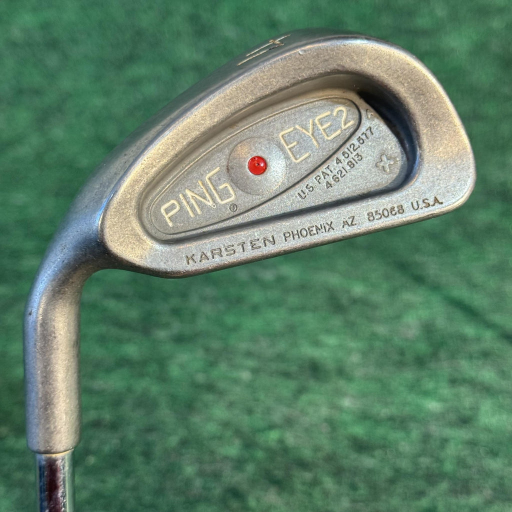 Vintage Ping Eye 2 Red Dot Iron Set 3-PW Mens LH KT-Shaft Steel USA 1° Flat Lie