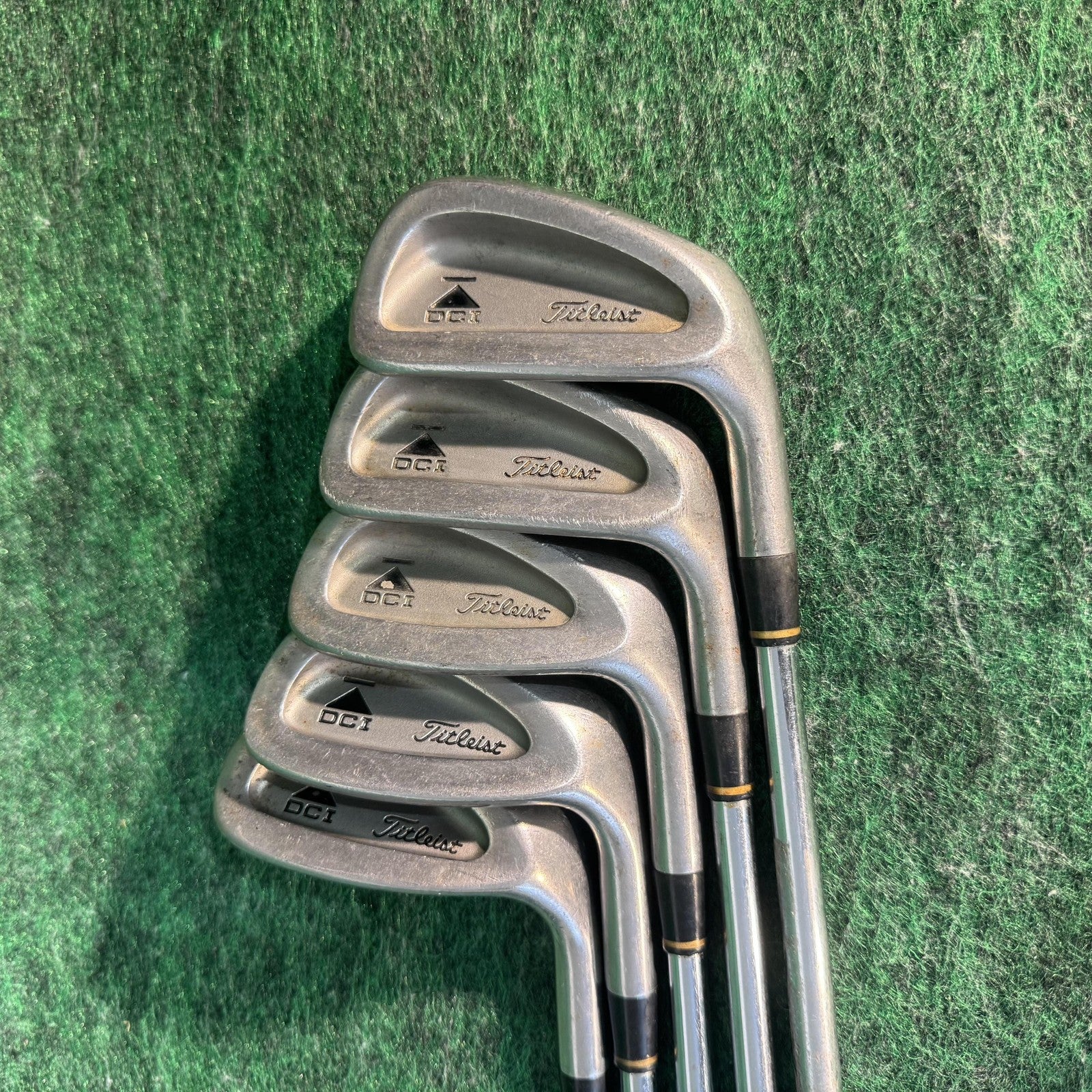 Vintage Titleist DCI Iron Set 6-PW Mens Tri-Spec Stiff Steel Golf Clubs