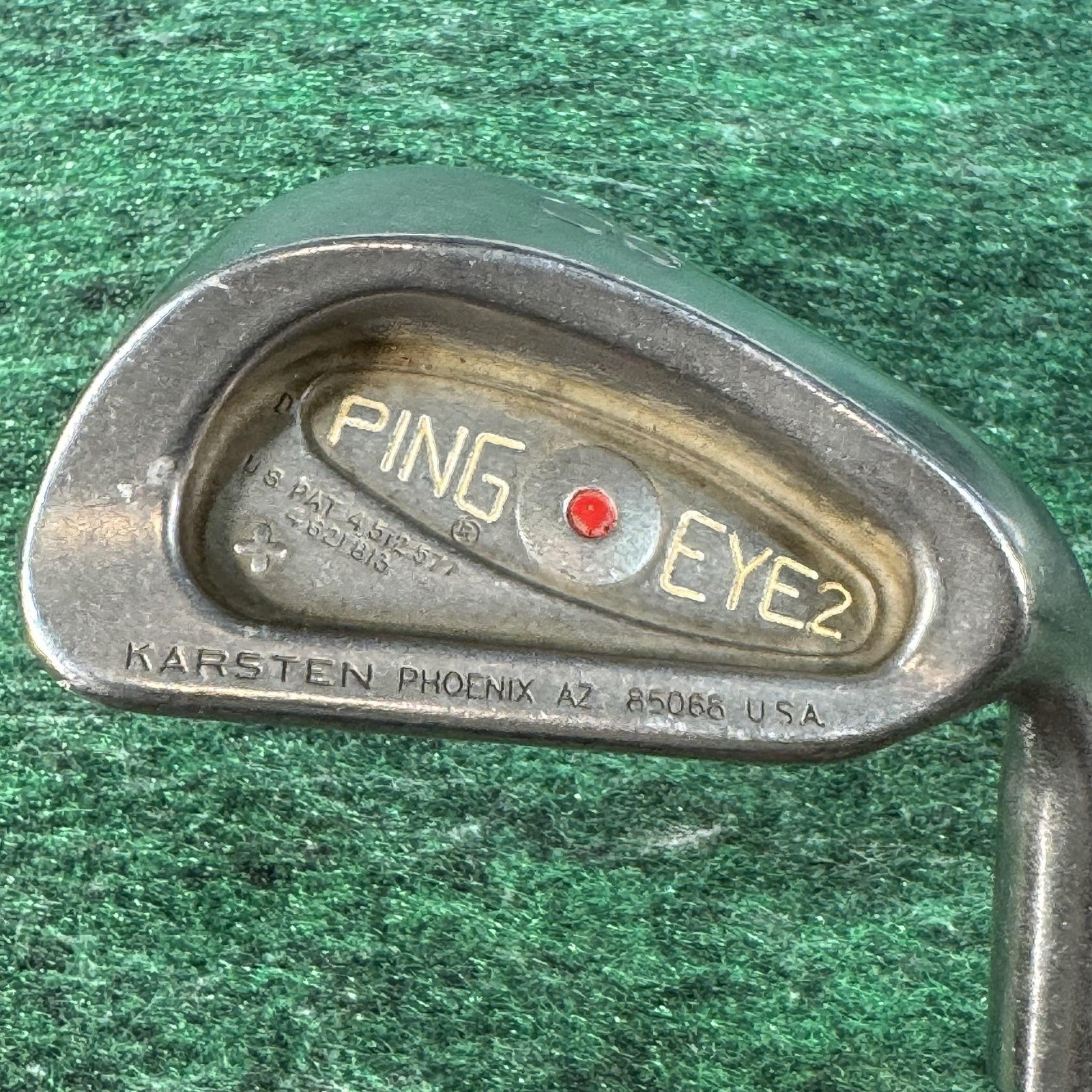 Vintage Ping Eye 2 Iron Set 3-9 Red Dot Steel Shaft Mens Right Golf Clubs USA