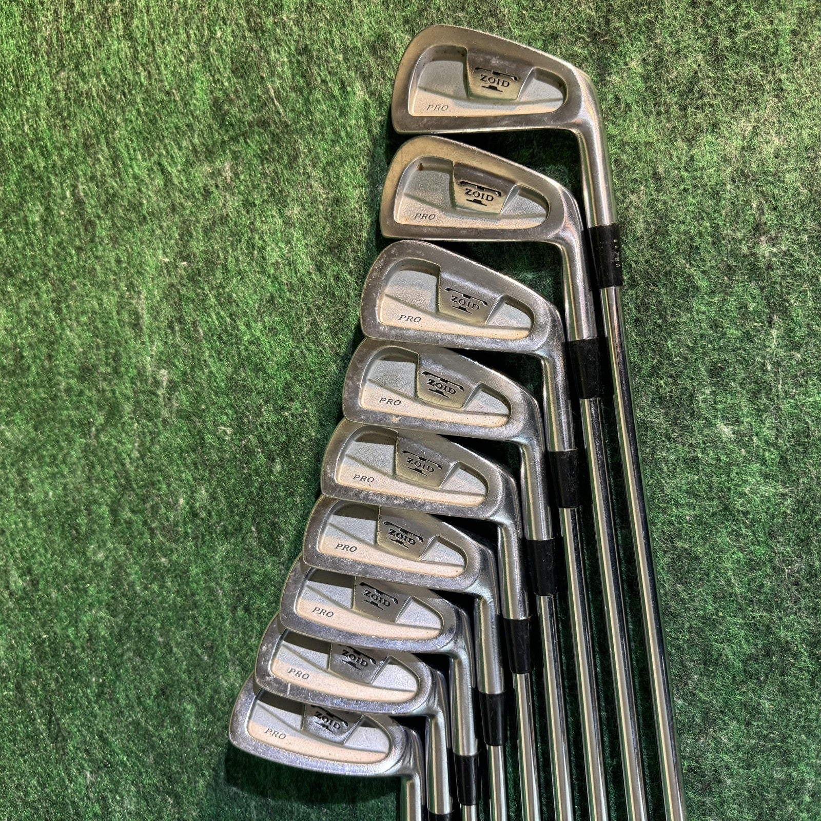 Vintage Mizuno Zoid Pro 9 Club Iron Set True Temper S300 Stiff Mens RH Steel