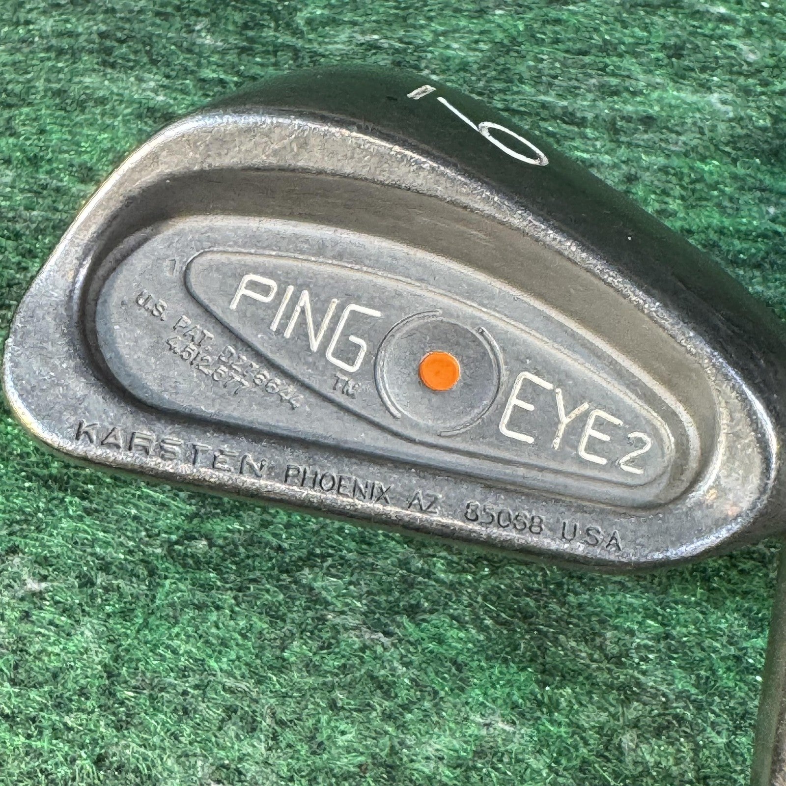 Vintage Ping Eye 2 Orange Dot Iron Set 3-9 W Karsten Steel Mens Right Hand USA