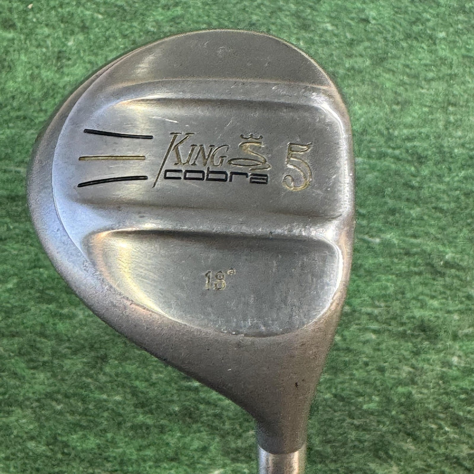 Vintage Cobra King Cobra 5 Wood 18° Mens Right Handed Steel Fairway Golf Club