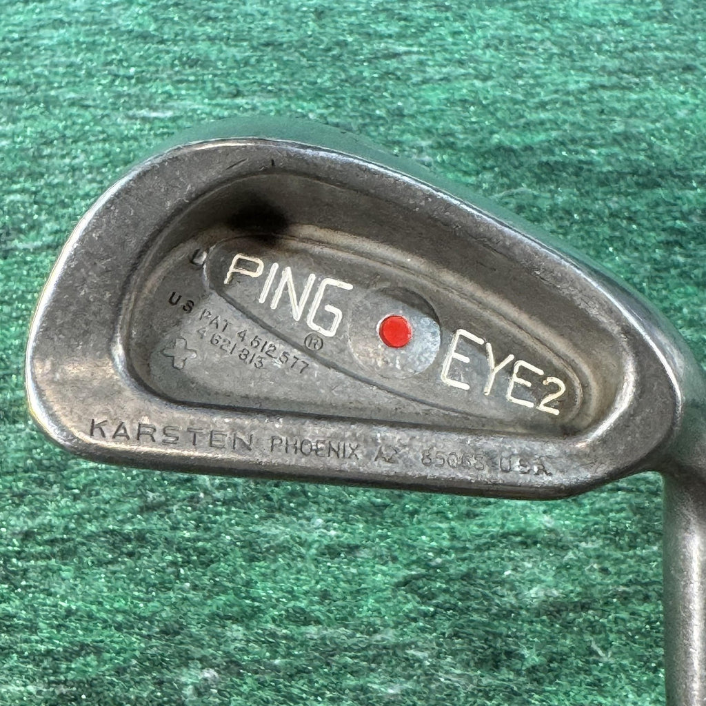 Vintage Ping Eye 2 Iron Set 3-9 Red Dot Steel Shaft Mens Right Golf Clubs USA