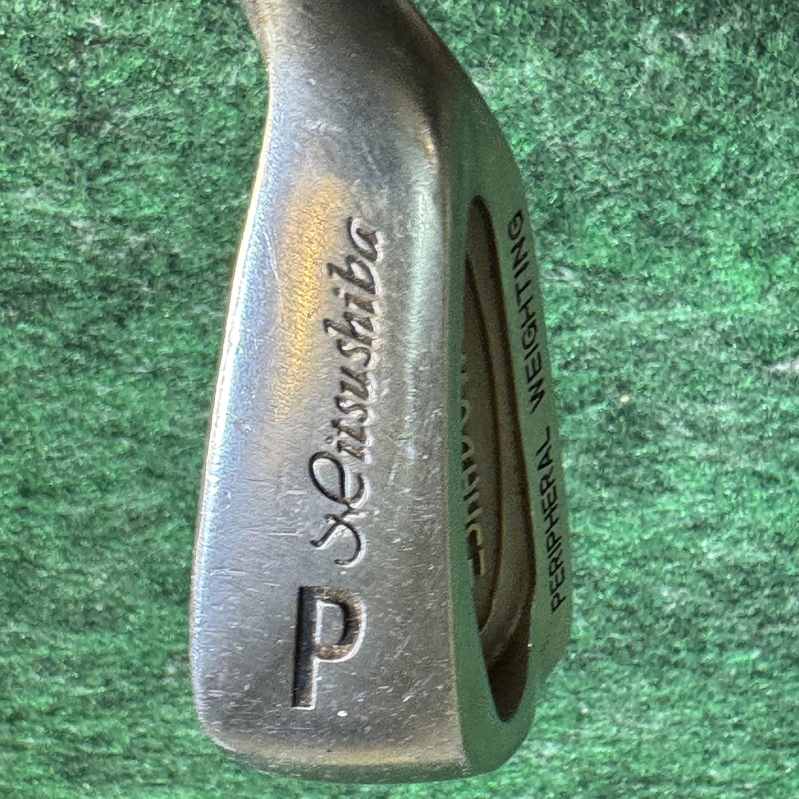 Vintage Mitsushiba Shadow Iron Golf Club Set 3-9, P Steel Shaft Mixed Grips