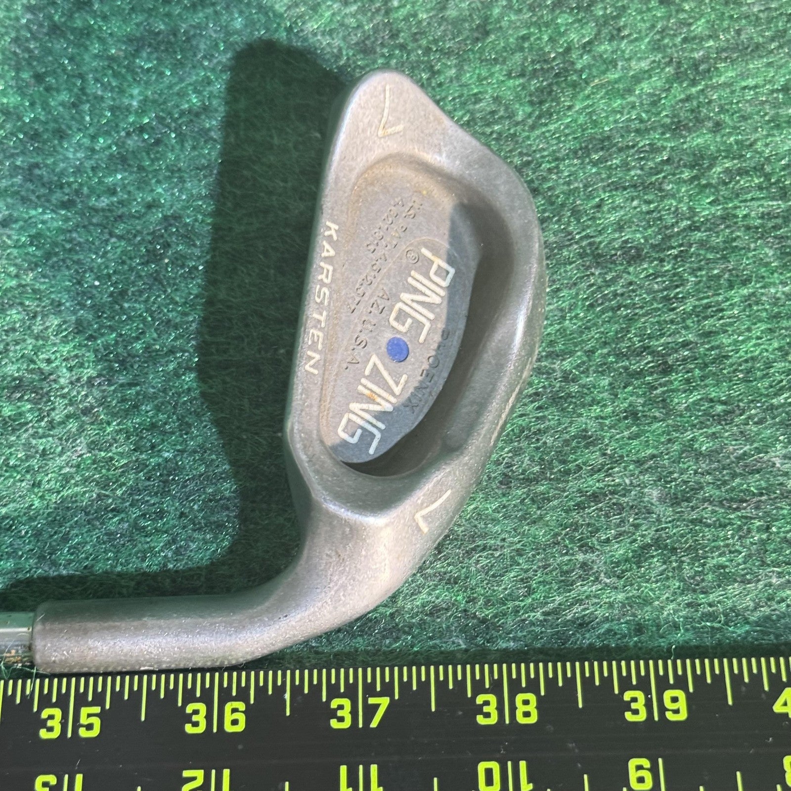 Vintage Ping Zing Karsten 7 Iron Blue Dot RH Single Golf Club Steel Shaft