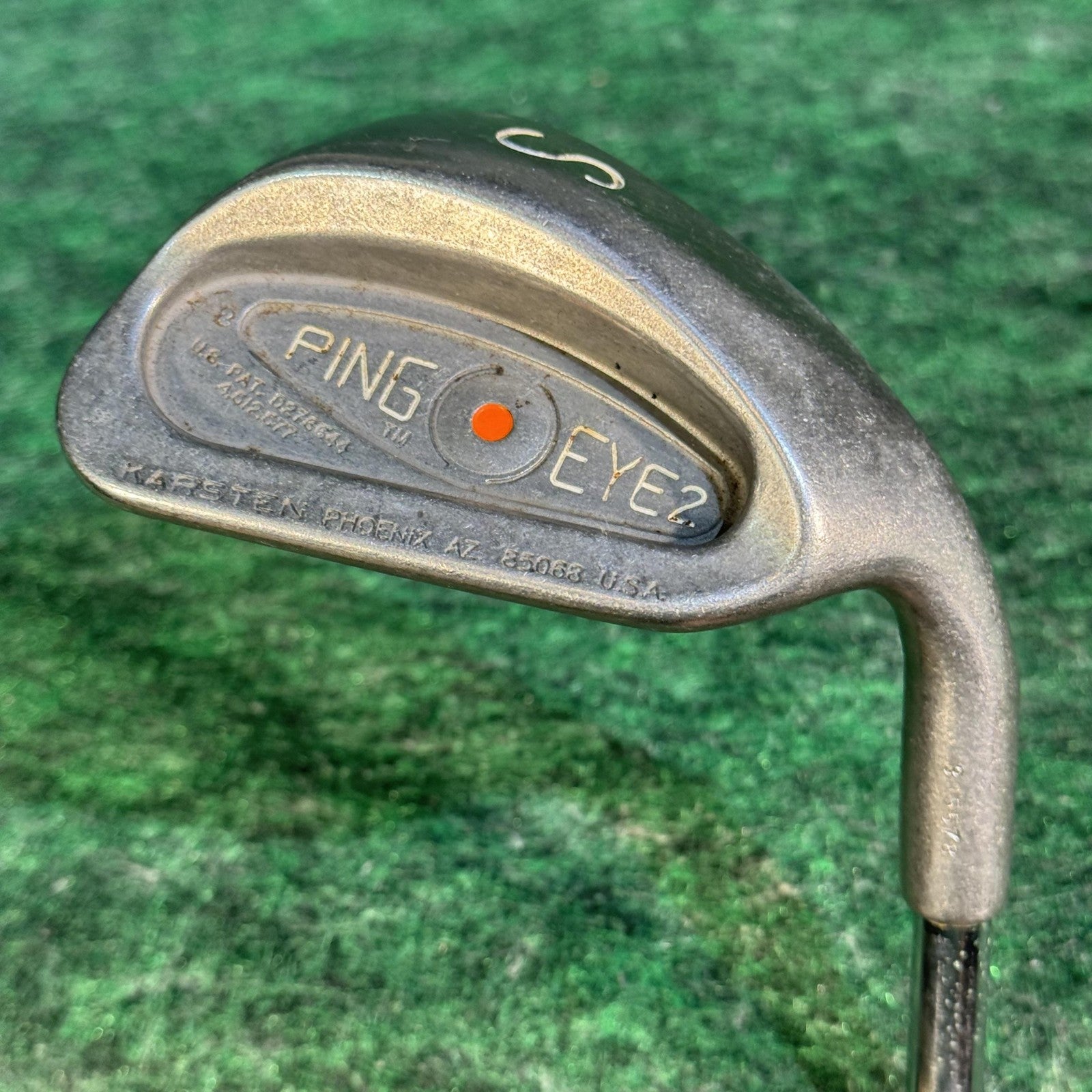 Vintage Ping Eye 2 Sand Wedge Orange Dot ZZ Lite Steel Shaft Right Hand Golf
