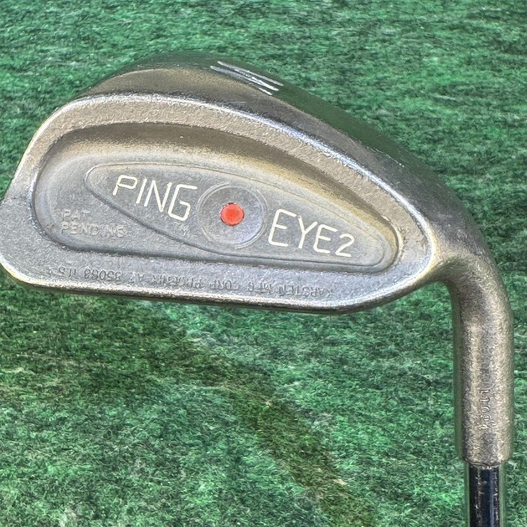 Vintage Ping Eye 2 Wedge Red Dot 1980s Golf Club Iron Chamois Grip Mens