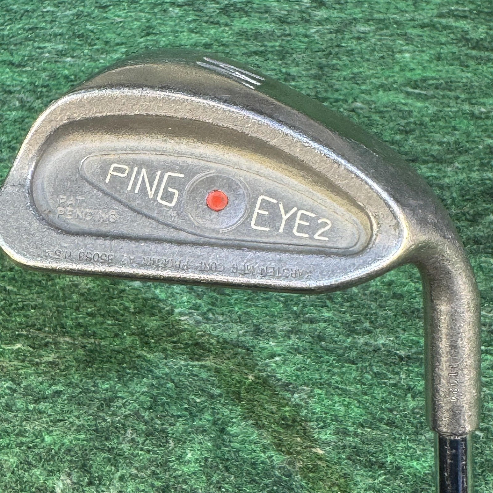 Vintage Ping Eye 2 Wedge Red Dot 1980s Golf Club Iron Chamois Grip Mens