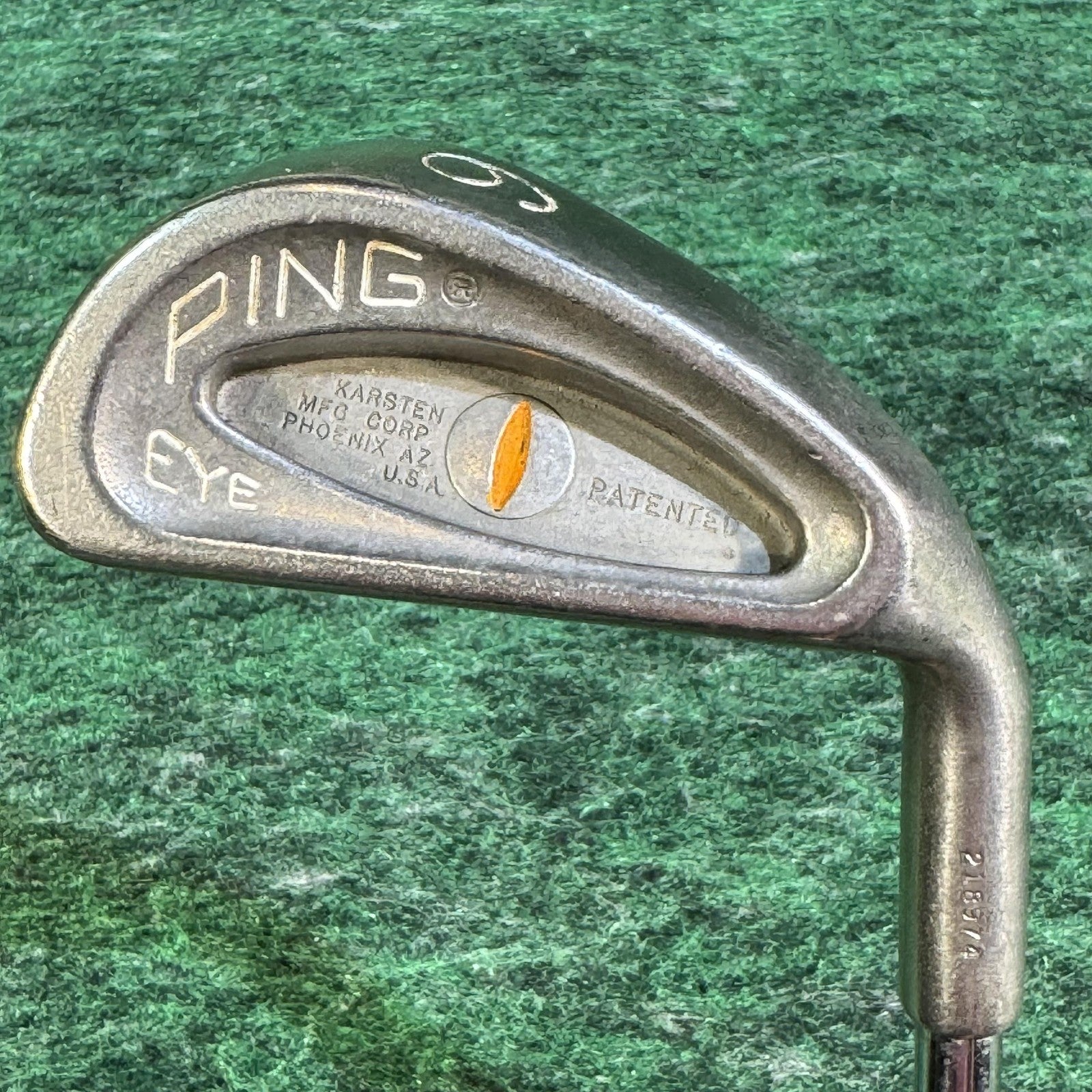Vintage Ping Eye 6 Iron Orange Dot Steel Golf Club Made in USA Karsten Single