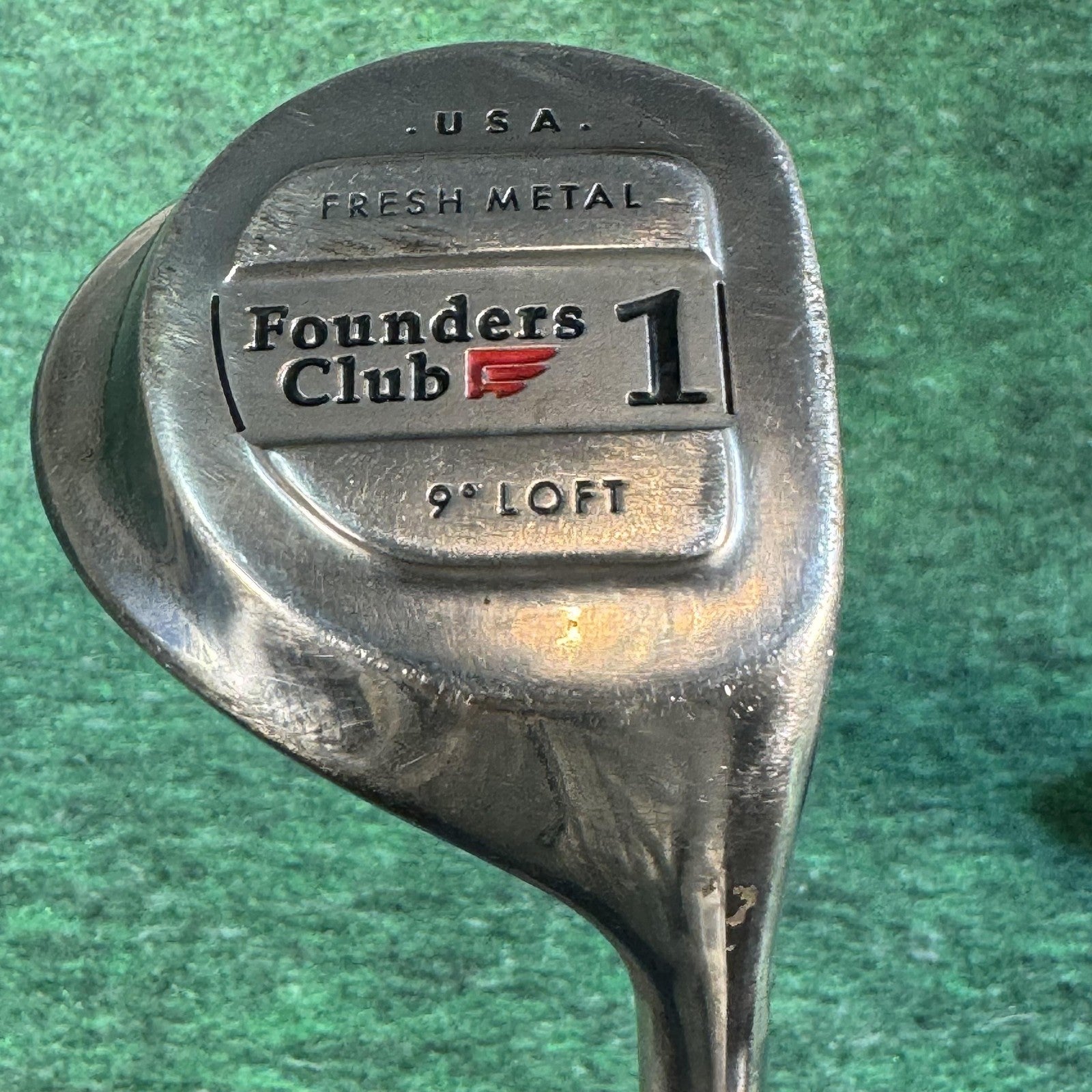 Founders Club Fresh Metal 1 Driver 9° Black Gold X100 Made in USA Golf Club