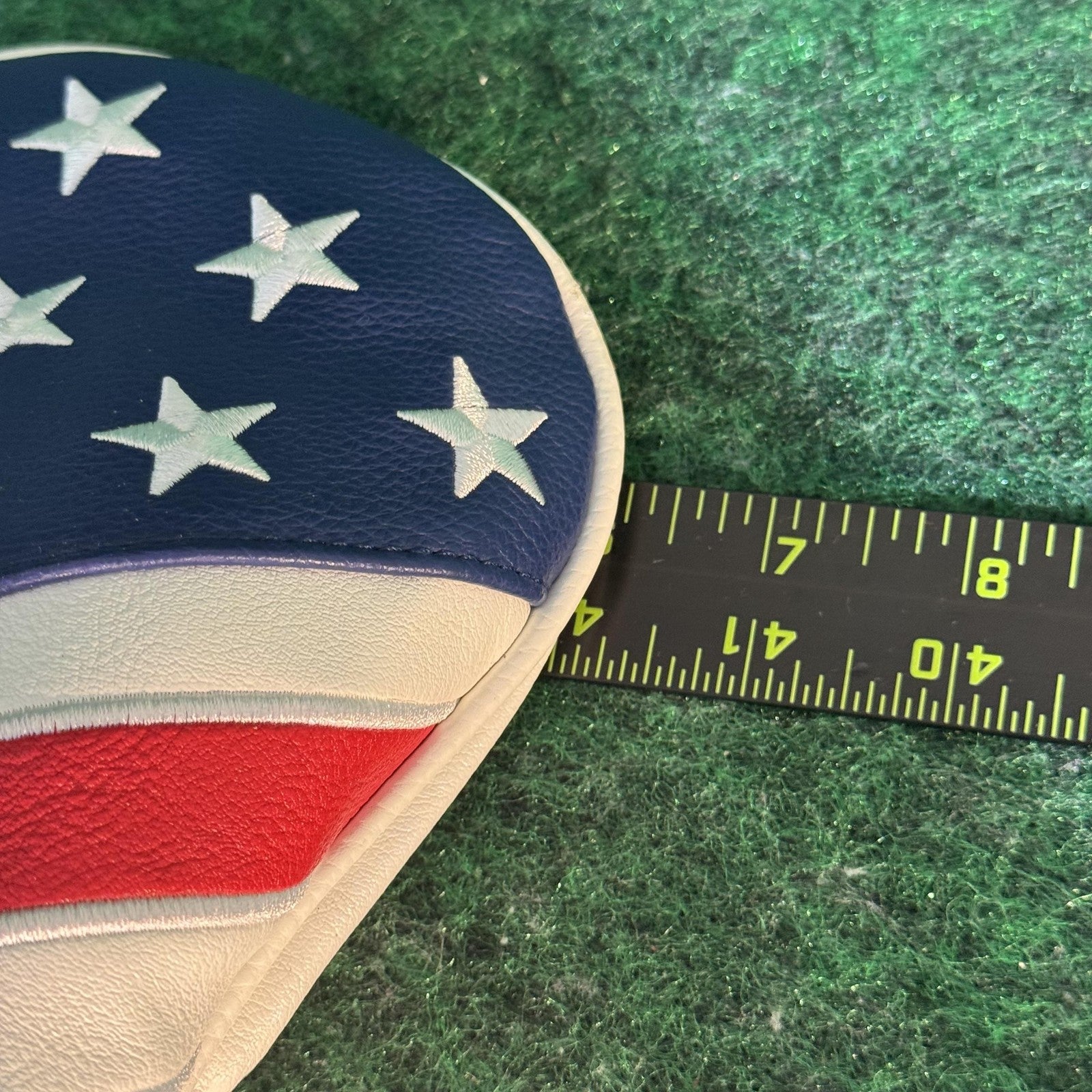 USA American Flag Golf Driver Headcover Stars Stripes Red White Blue Patriotic