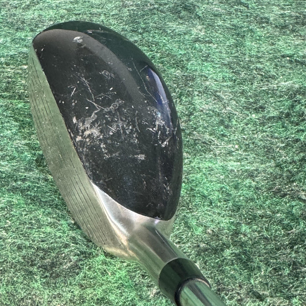 Warrior Custom Golf 18° Hybrid Mens RH Stiff Steel Stainless Black Golf Club