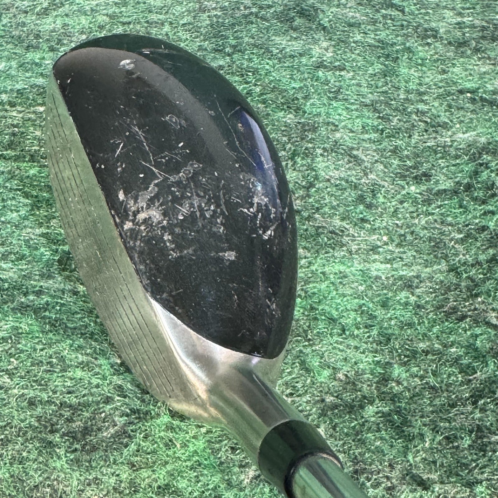 Warrior Custom Golf 18° Hybrid Mens RH Stiff Steel Stainless Black Golf Club