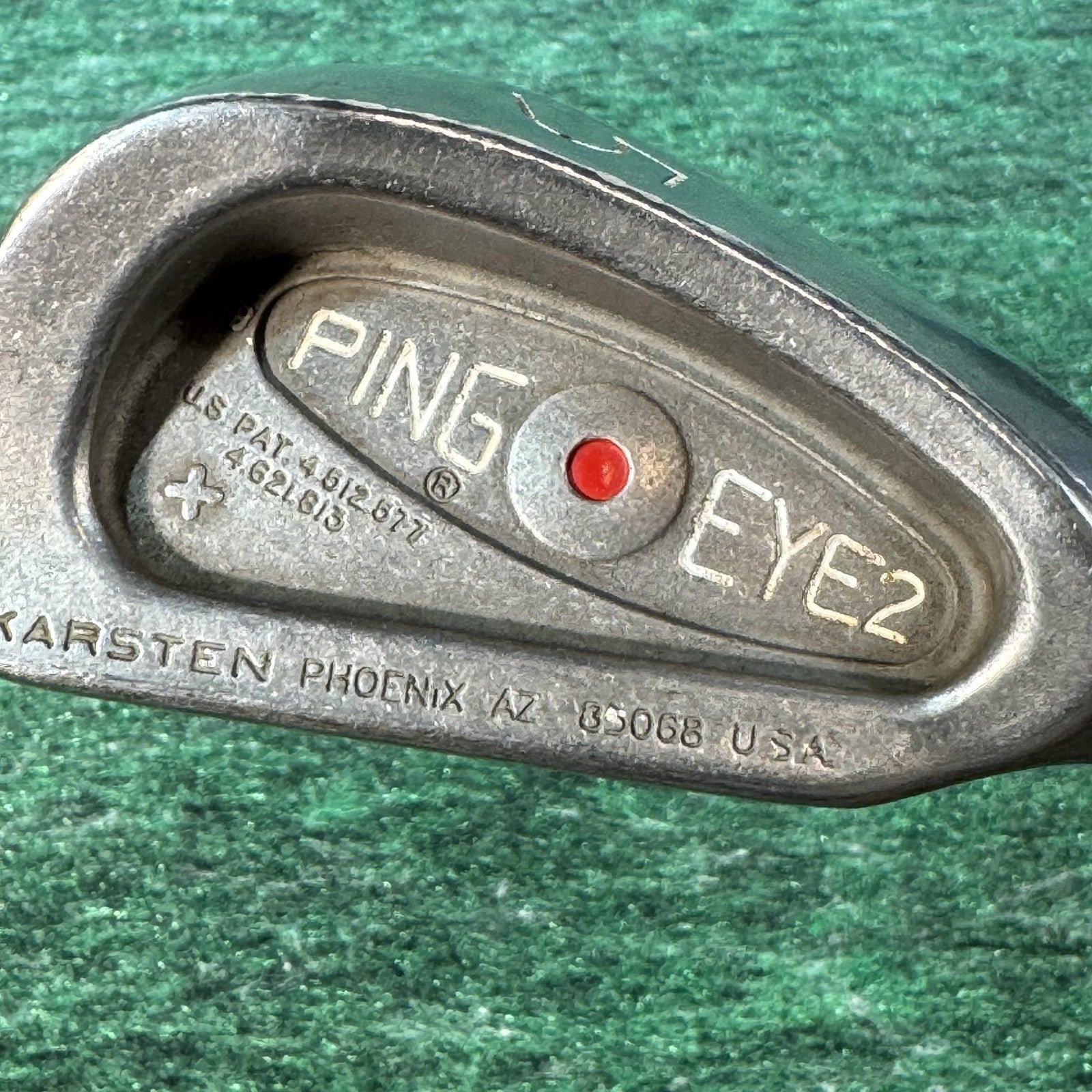 Vintage Ping Eye 2 Iron Set 3-9 Red Dot Steel Shaft Mens Right Golf Clubs USA