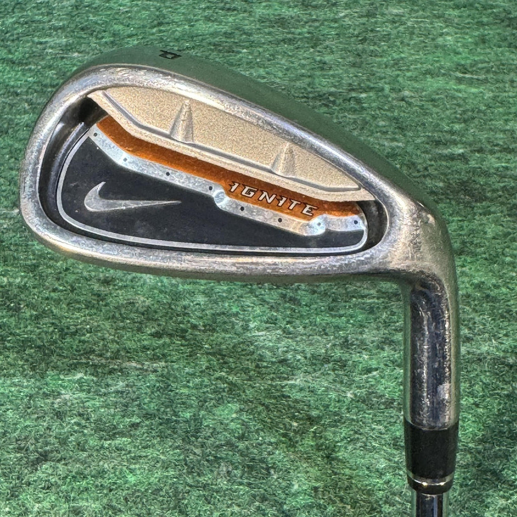 Nike Ignite Iron Set 4 5 7 8 9 Wedge + 3H Hybrid Uni Flex Steel Shafts