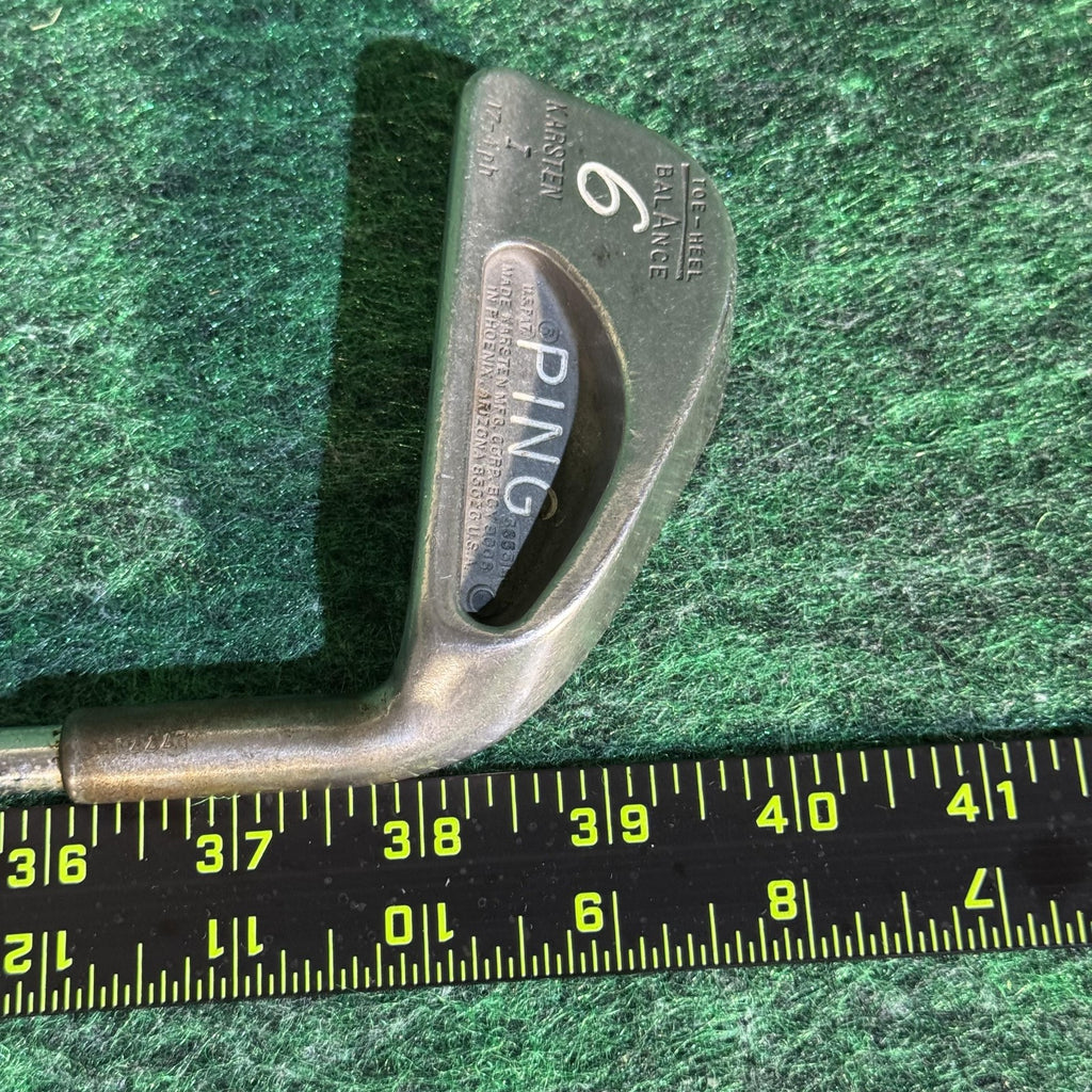 Vintage PING Karsten 6 Iron Toe-Heel Balance 17-4 Stainless Made USA Golf Club
