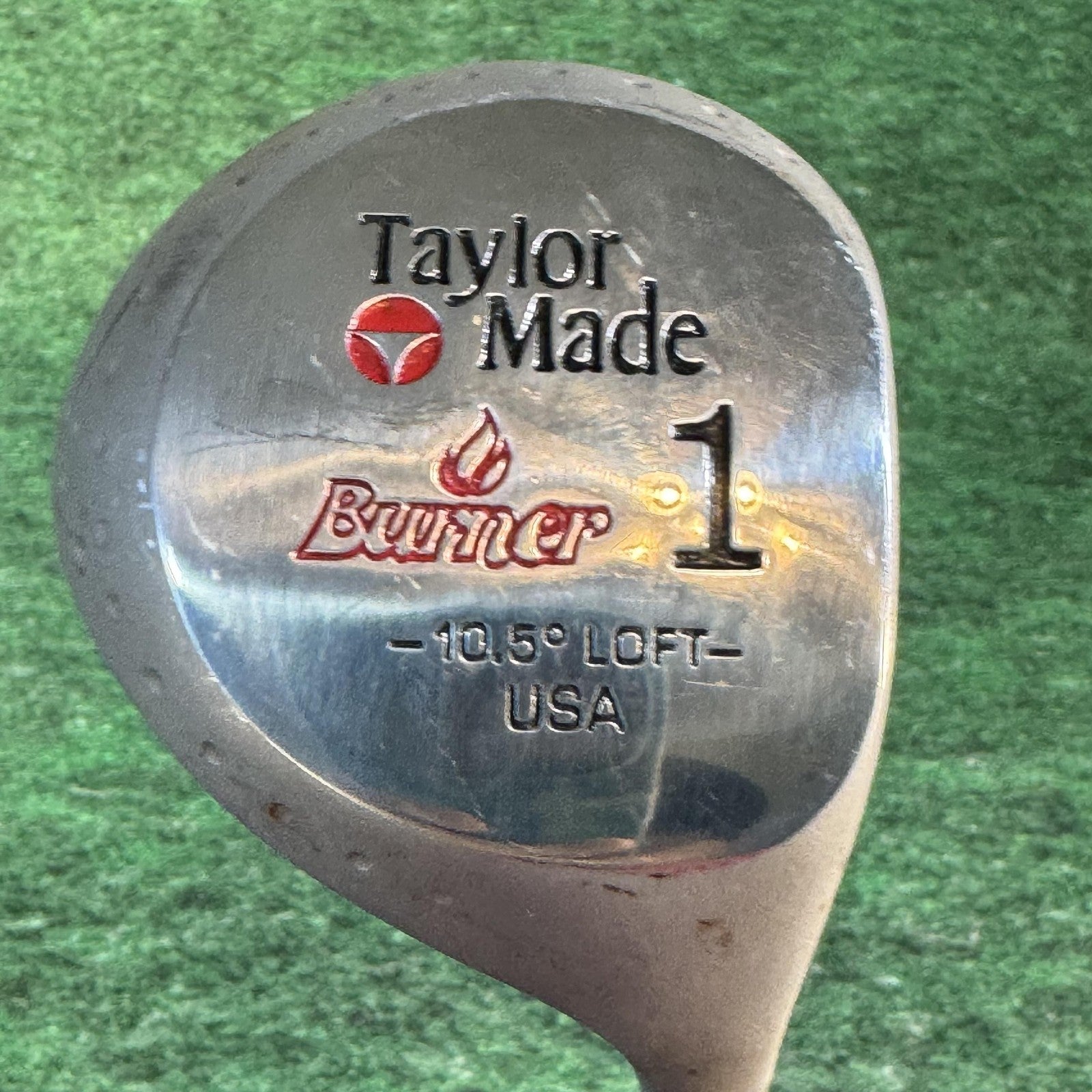 Vintage TaylorMade Burner 1 Driver 10.5° Tour Preferred R Flex Made in USA 90s