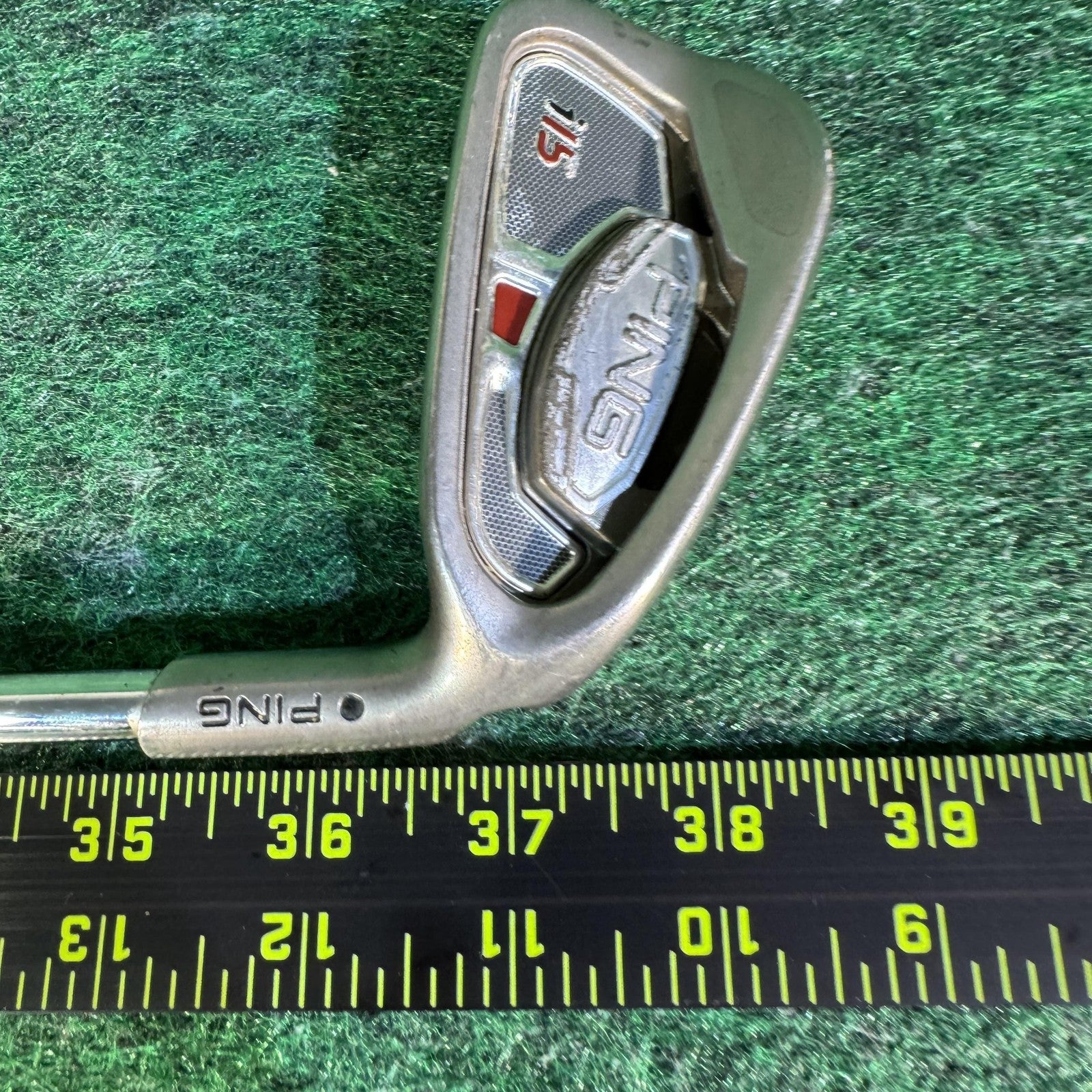 Ping i15 6 Iron Golf Club Right Handed Steel Regular Flex 38" Ping Grip
