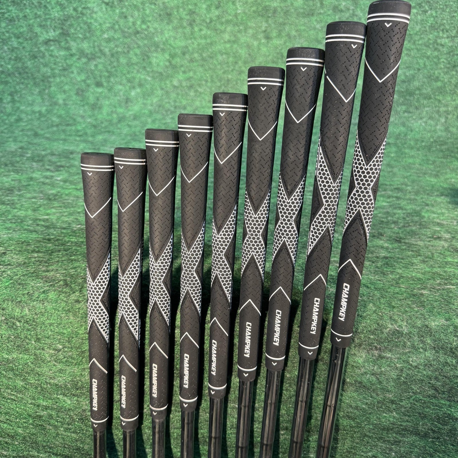Custom Golf Iron Set 2-9 L PW Right Hand Steel Shaft Mens Champkey Grips Clubs