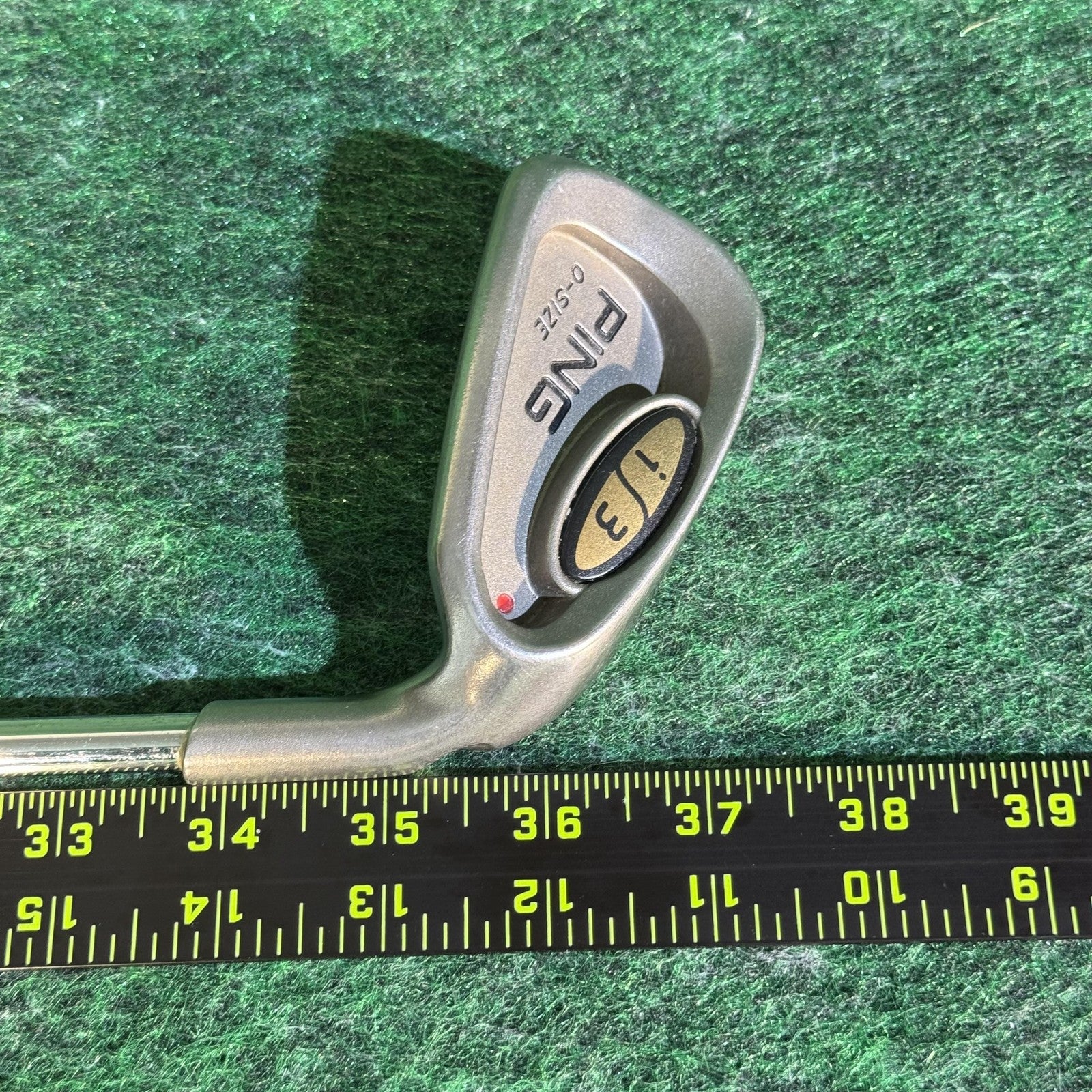 Vintage PING i3 O-Size 9 Iron Red Dot JZ Stiff Steel Shaft Tacki-Mac Grip Golf
