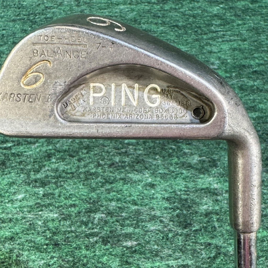 Vintage PING Karsten 6 Iron ZZ-Lite Shaft Toe-Heel Balance 17-4 Stainless USA