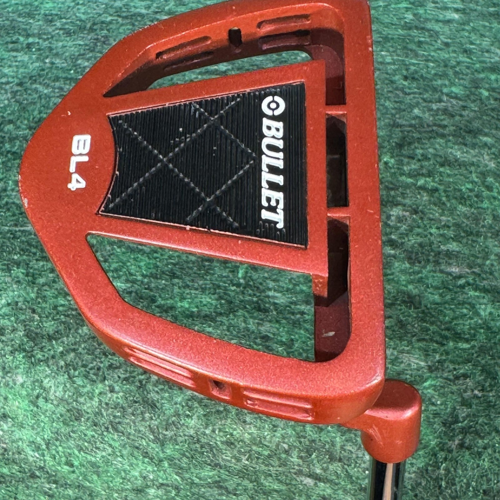 Bullet BL4 Mallet Putter Mens RH 35 In Steel Shaft Red High MOI Golf Club